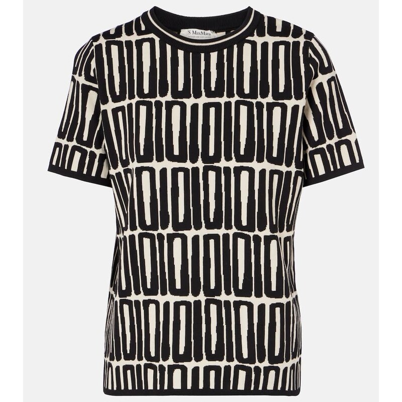 S Max Mara Ramo printed cotton top