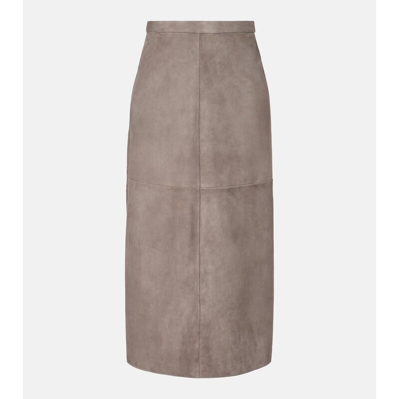S Max Mara Suede midi skirt