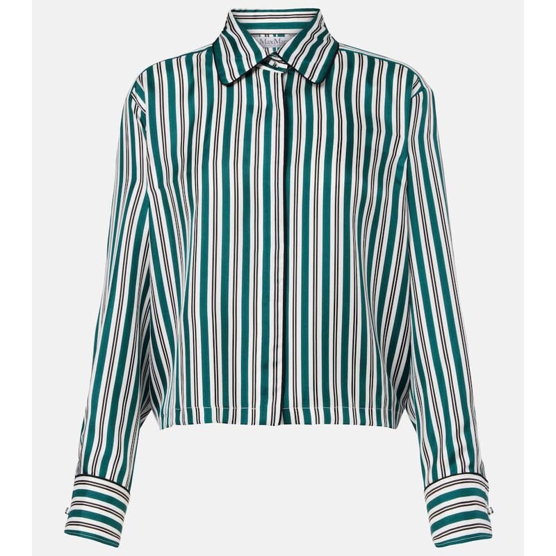 Max Mara Brama striped silk shirt