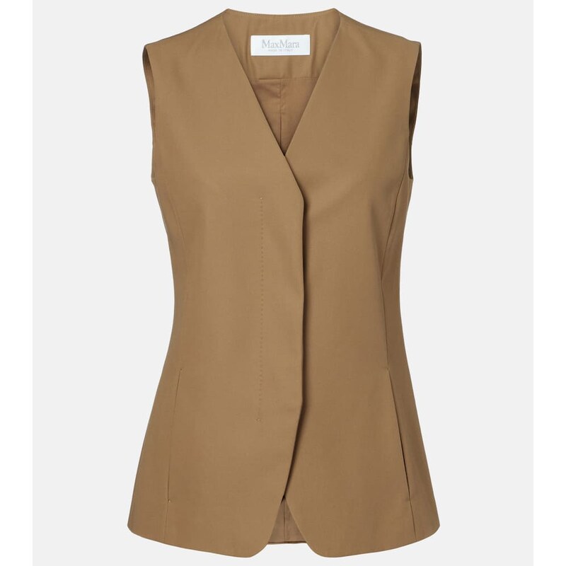 Max Mara Cotton twill vest