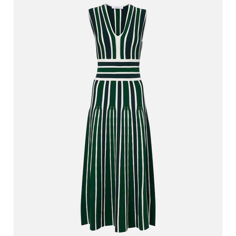 Max Mara Tallone striped maxi dress