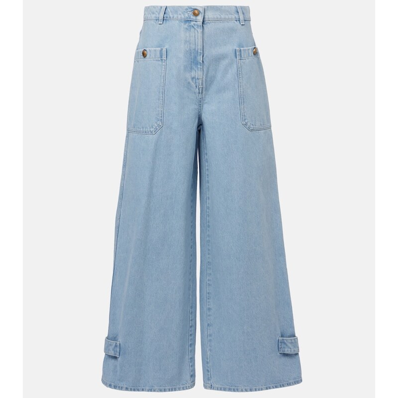 Max Mara Pugnale high-rise wide-leg jeans