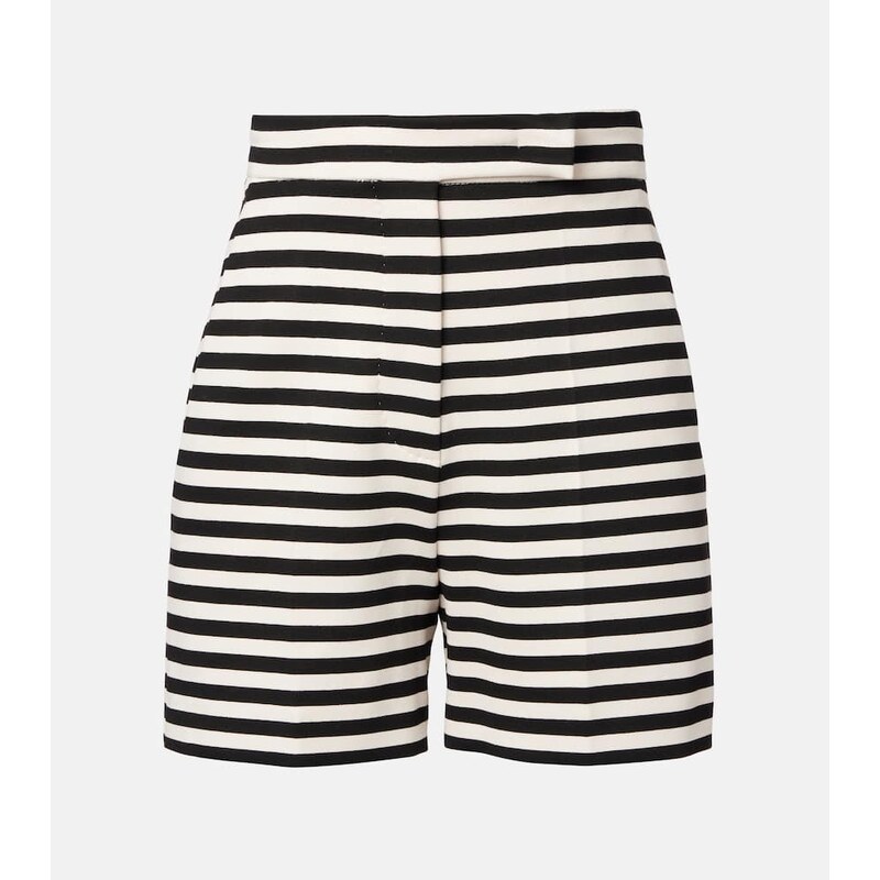 Max Mara Ornica striped high-rise shorts