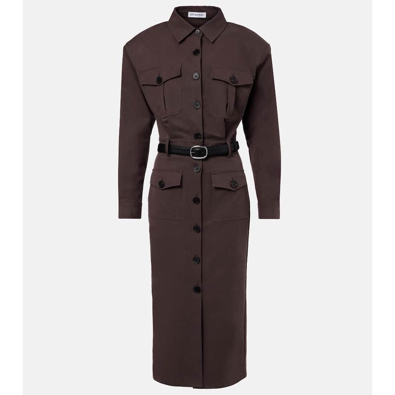 Self-Portrait Belted midi dress