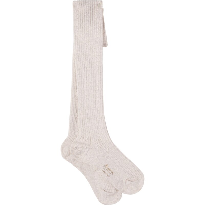 Bonpoint Cotton-blend lamÃ knee-high tights