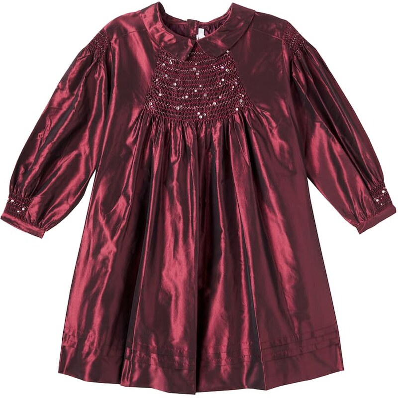 Bonpoint Jeanne embellished silk taffeta dress