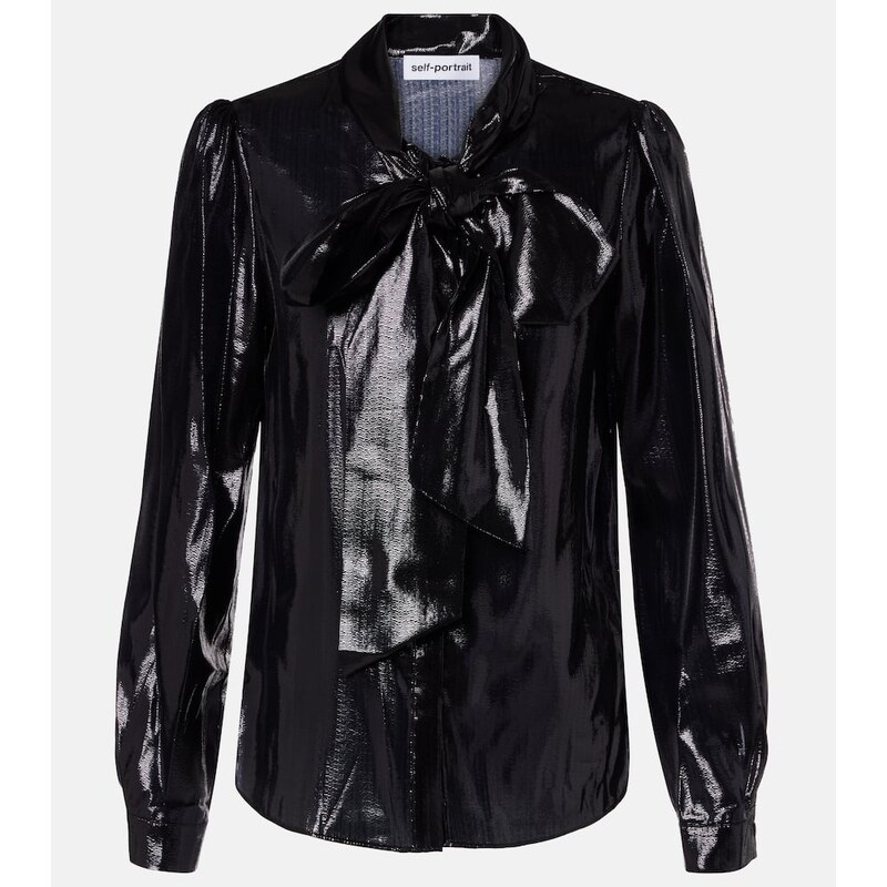 Self-Portrait Bow-detail blouse
