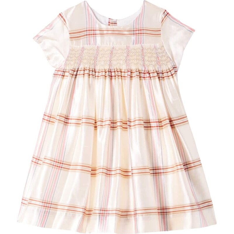 Bonpoint Baby Maruska floral smocked silk dress