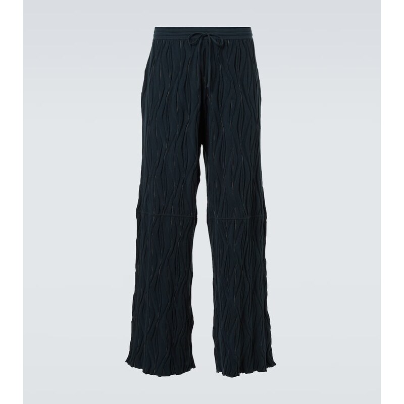 Kiko Kostadinov Raday knitted cotton wide-leg pants