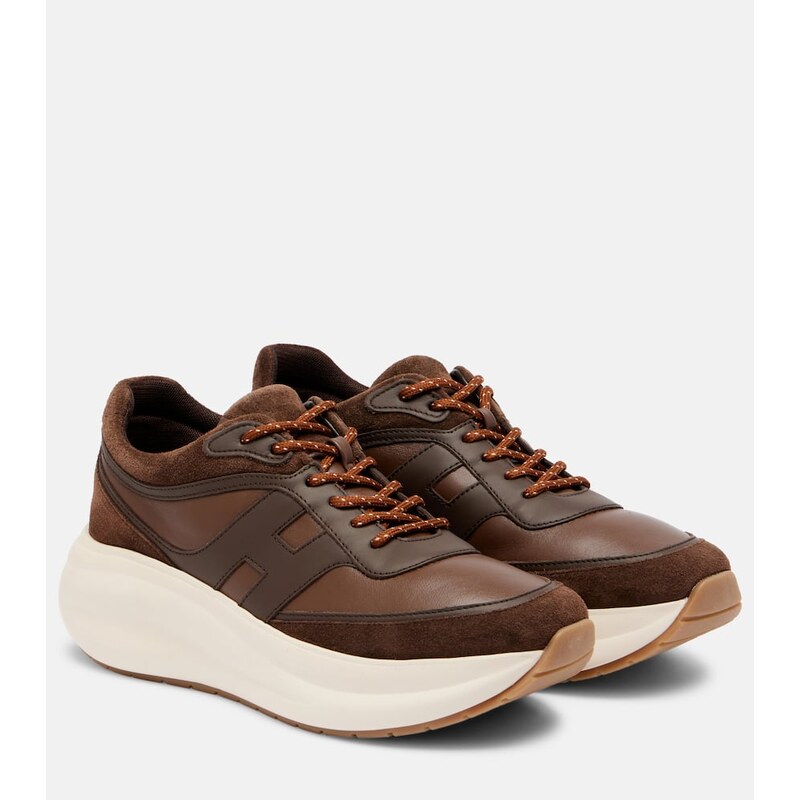 Hogan Hogan H696 leather platform sneakers