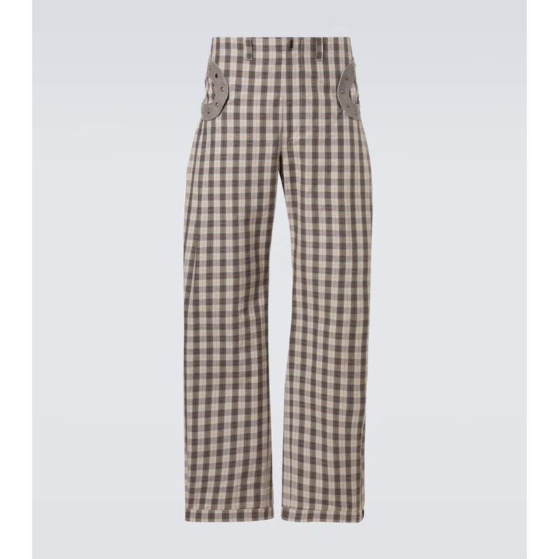 Kiko Kostadinov Fitz cotton-blend wide-leg pants