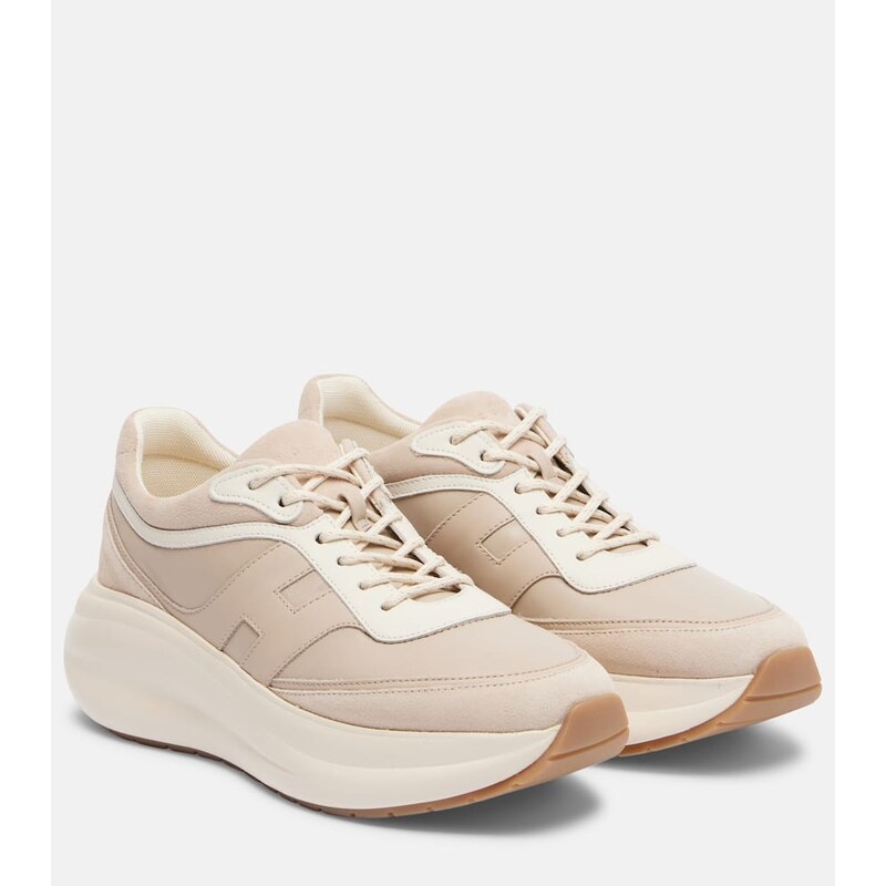 Hogan H696 leather platform sneakers