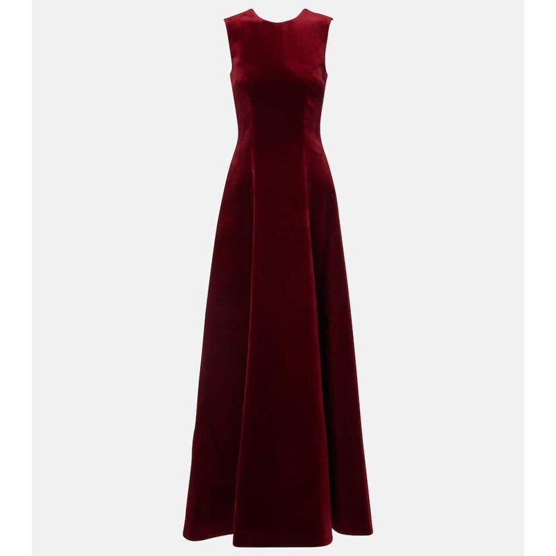 Emilia Wickstead Nodin cotton velvet gown