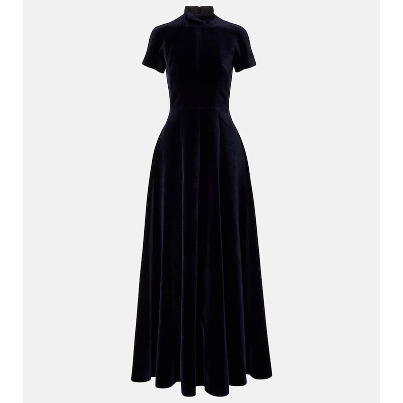 Emilia Wickstead Malinda cotton velvet gown