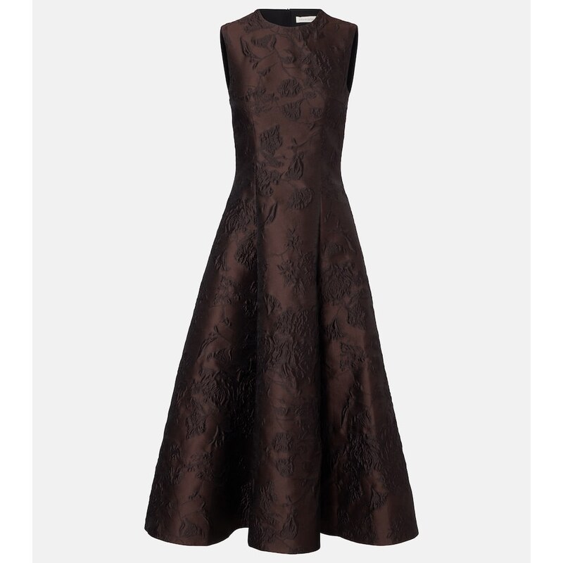 Emilia Wickstead Flared embroidered midi dress