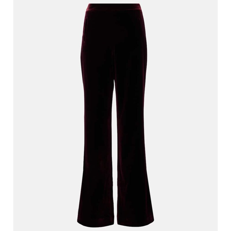 Roland Mouret Velvet wide-leg pants
