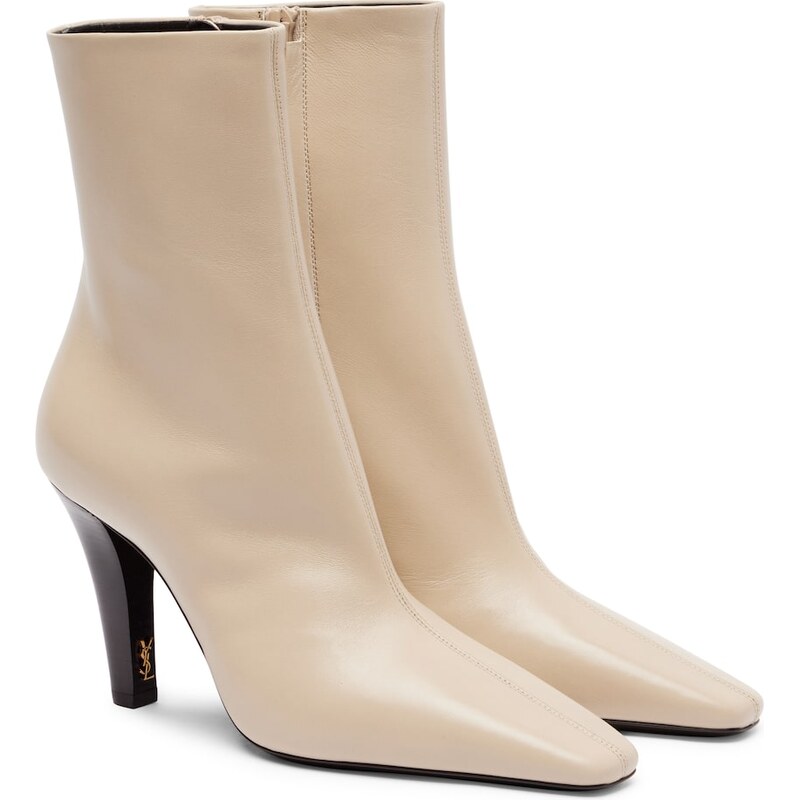 Saint Laurent Jill 95 leather ankle boots