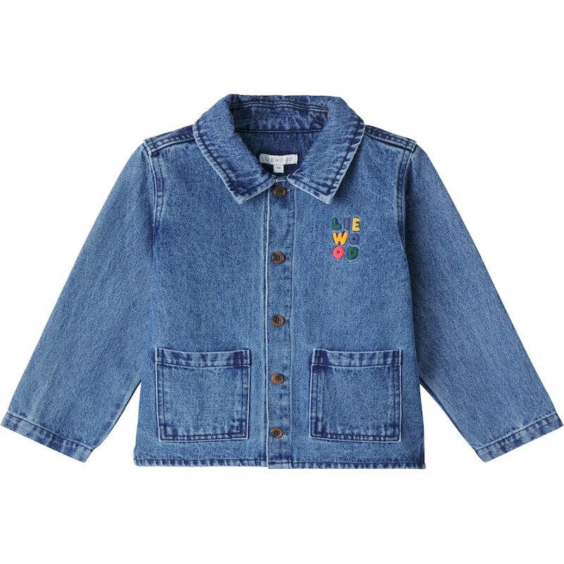 Liewood Kinsley embroidered denim overshirt