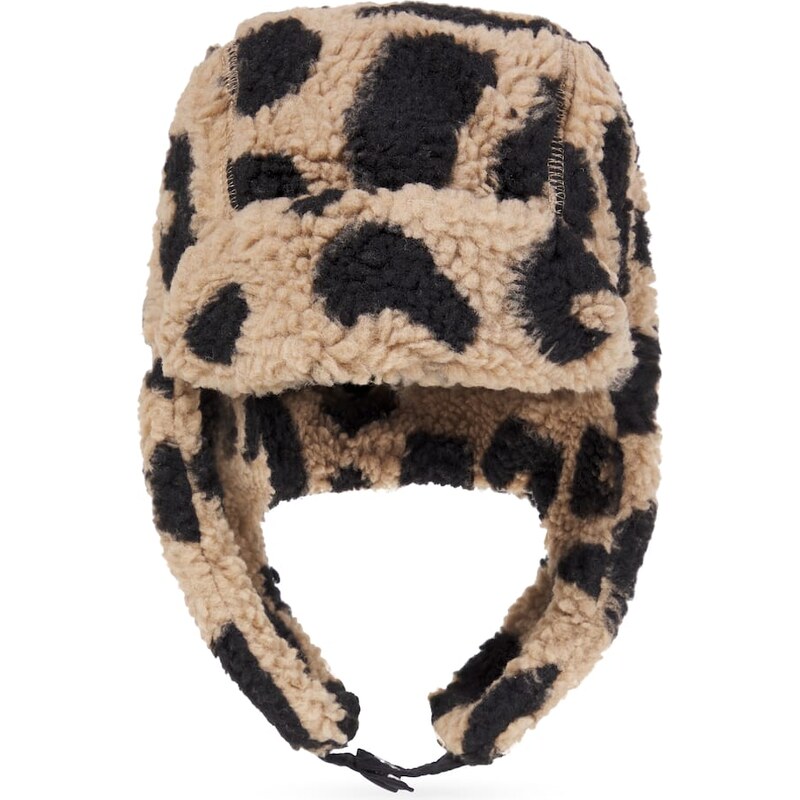 Liewood Bravo leopard-print fleece hat