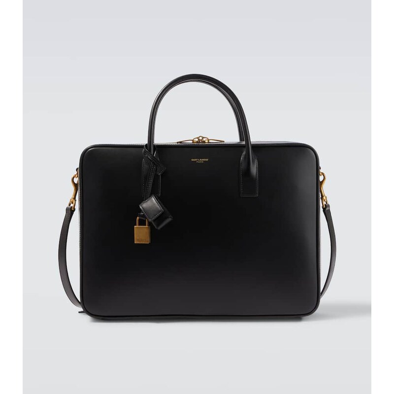 Saint Laurent kůžová taška v černé barvě