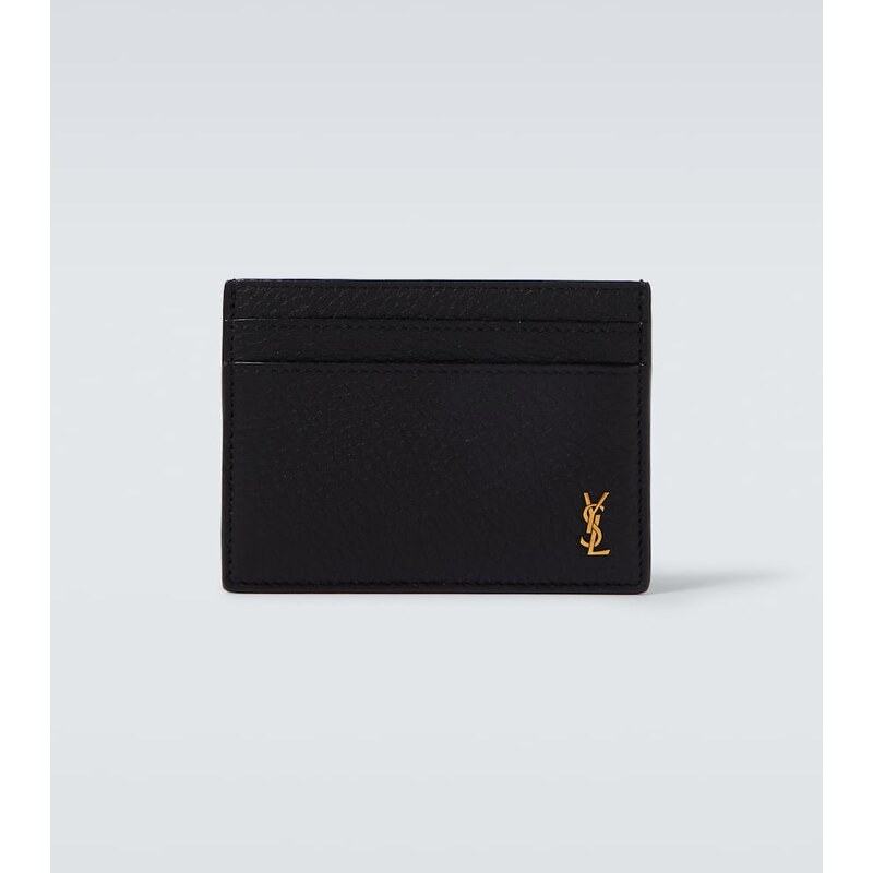 Saint Laurent Tiny Cassandre leather card holder