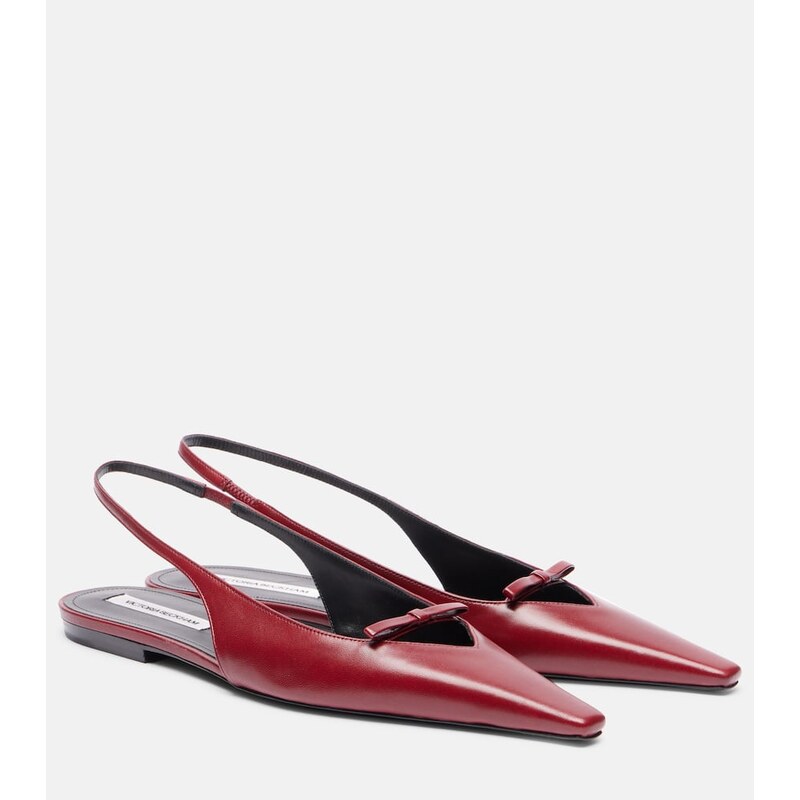 Victoria Beckham Leather slingback flats