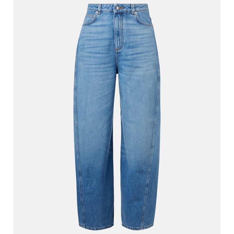 Givenchy Cocoon high-rise barrel-leg jeans