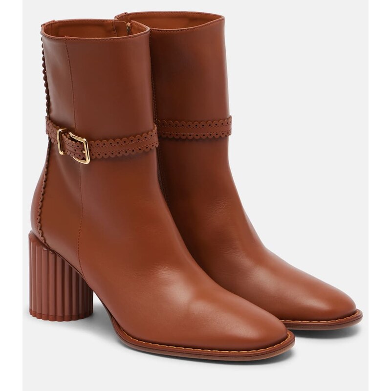 Zimmermann Eddie 70 leather ankle boots