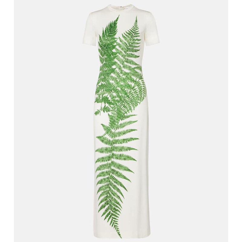 Oscar de la Renta Printed jersey T-shirt dress