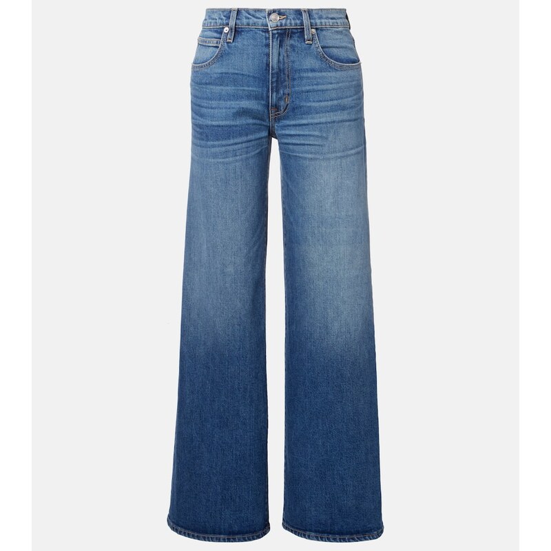 SLVRLAKE Selena mid-rise wide-leg jeans