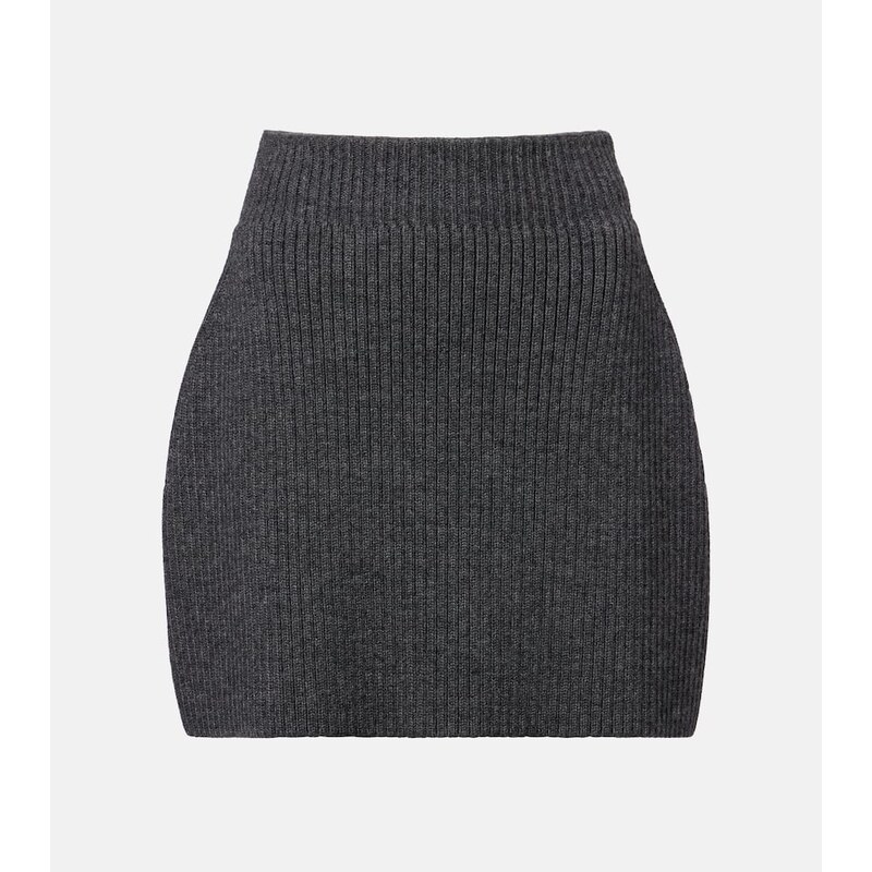 Givenchy Ribbed-knit wool and alpaca-blend miniskirt