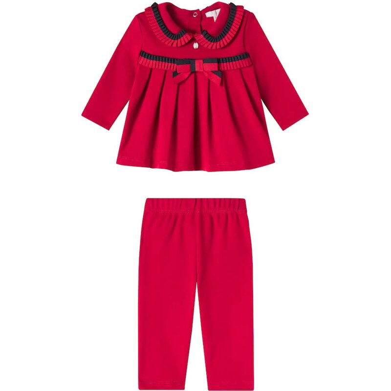 Patachou Baby cotton jersey top and leggings set