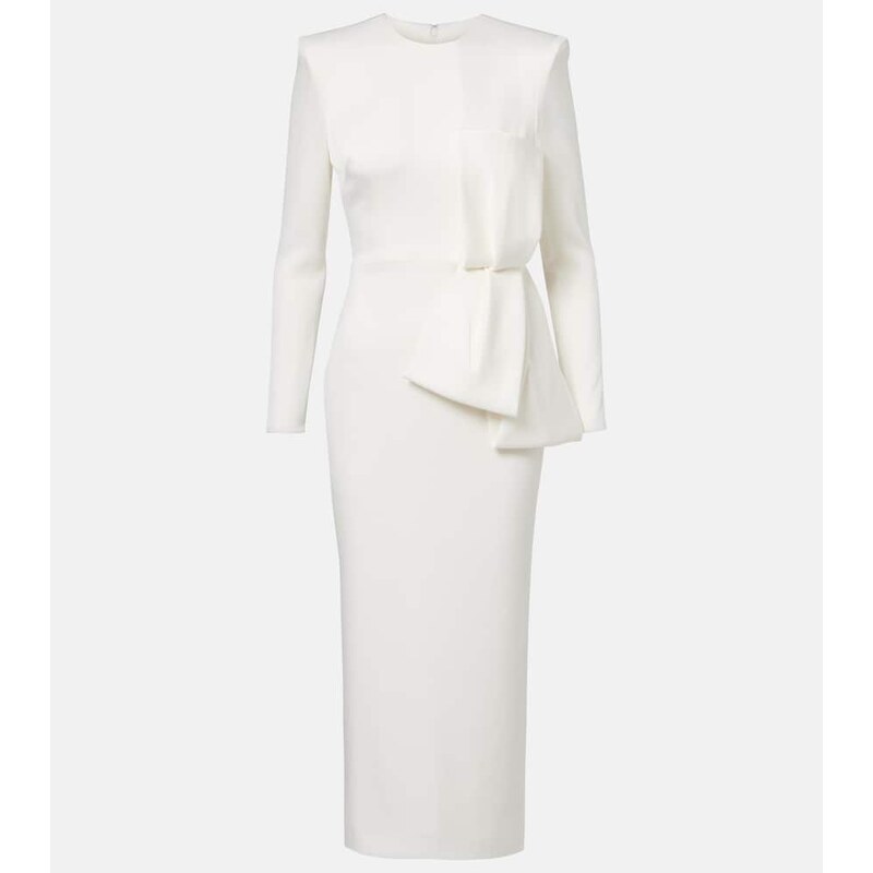 Alex Perry Bow-detail crÃªpe satin gown