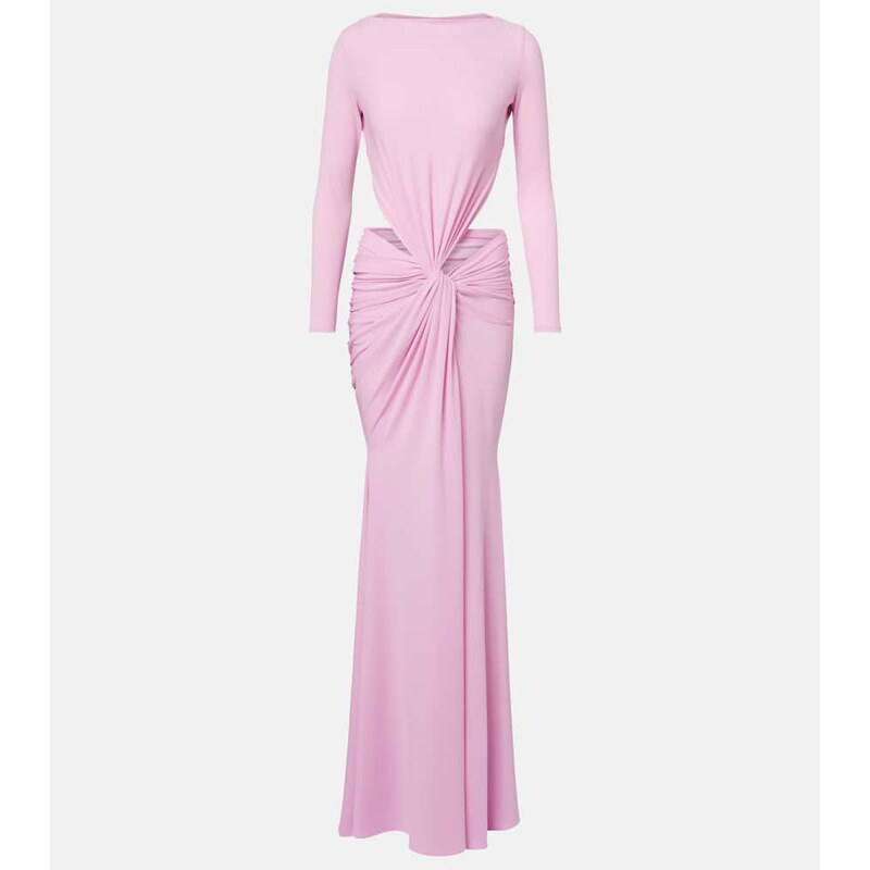 Alex Perry Gathered crêpe jersey gown