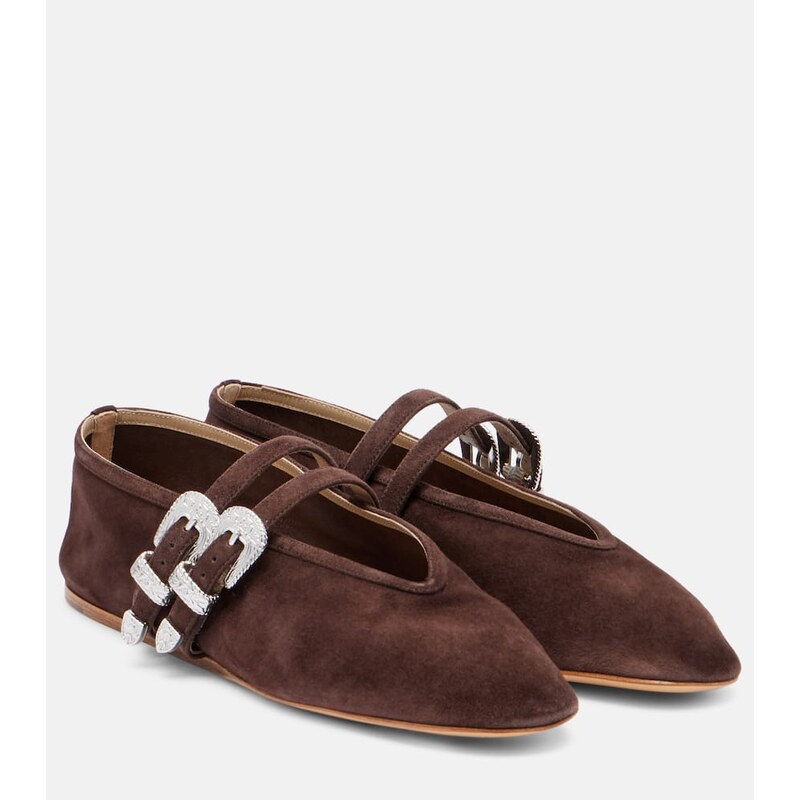 Le Monde Béryl Claudia suede ballet flats