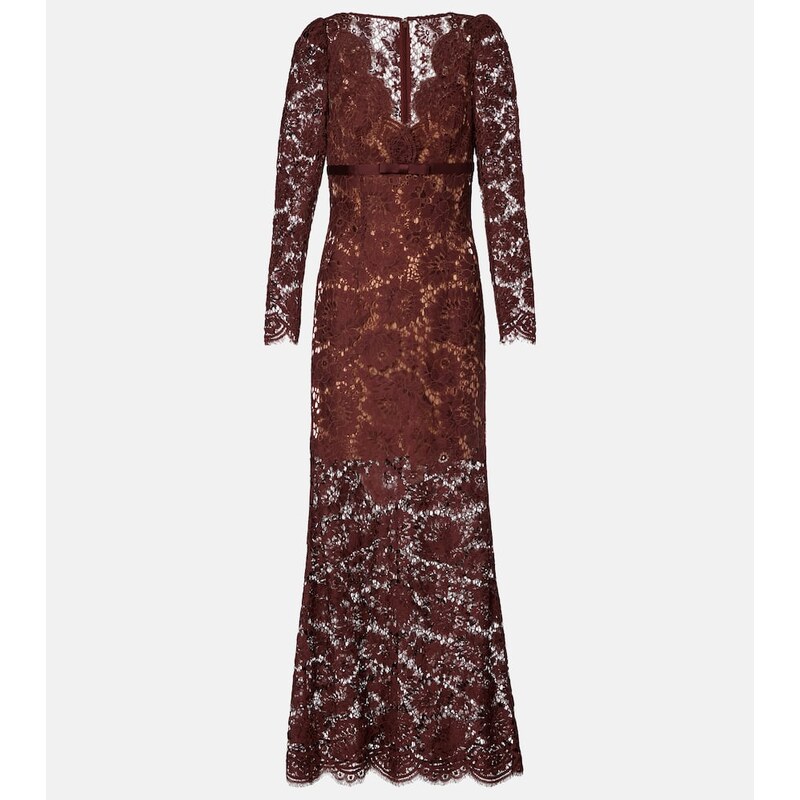 Self-Portrait Semi-sheer lace gown
