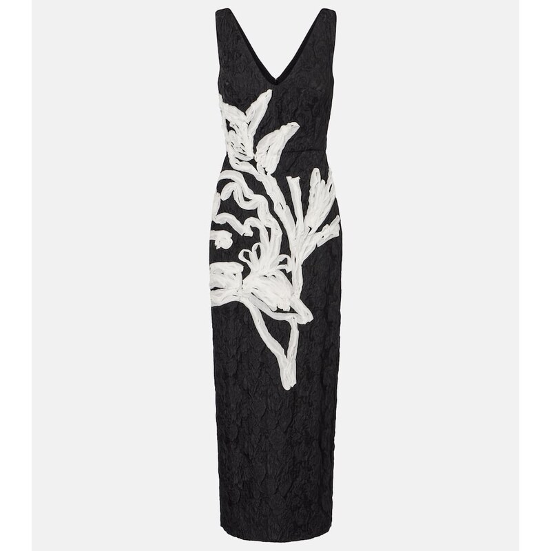Erdem Floral jacquard midi dress