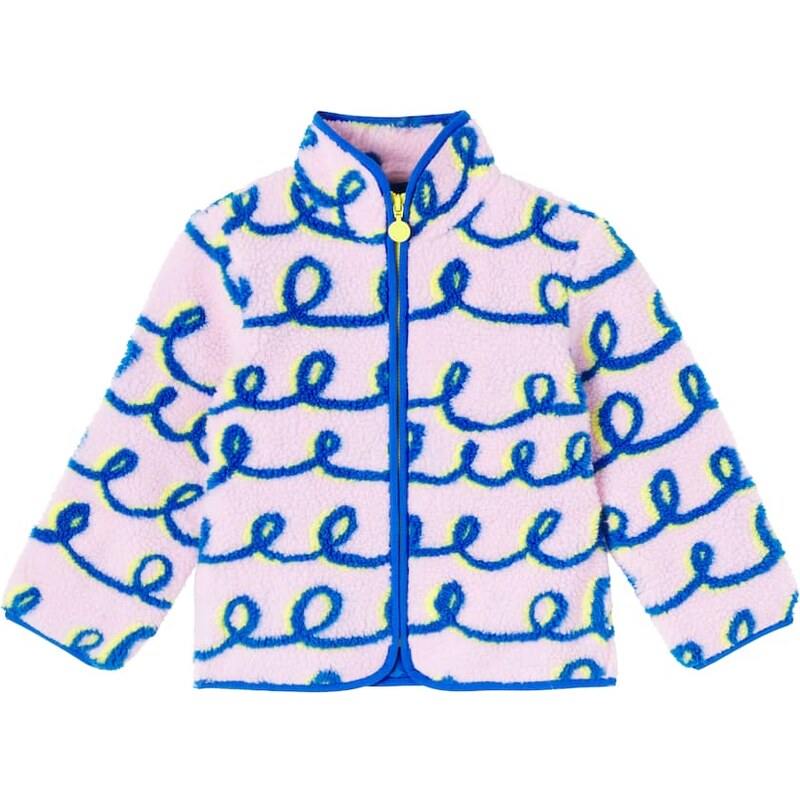 Stella McCartney Kids Swiggle printed teddy jacket
