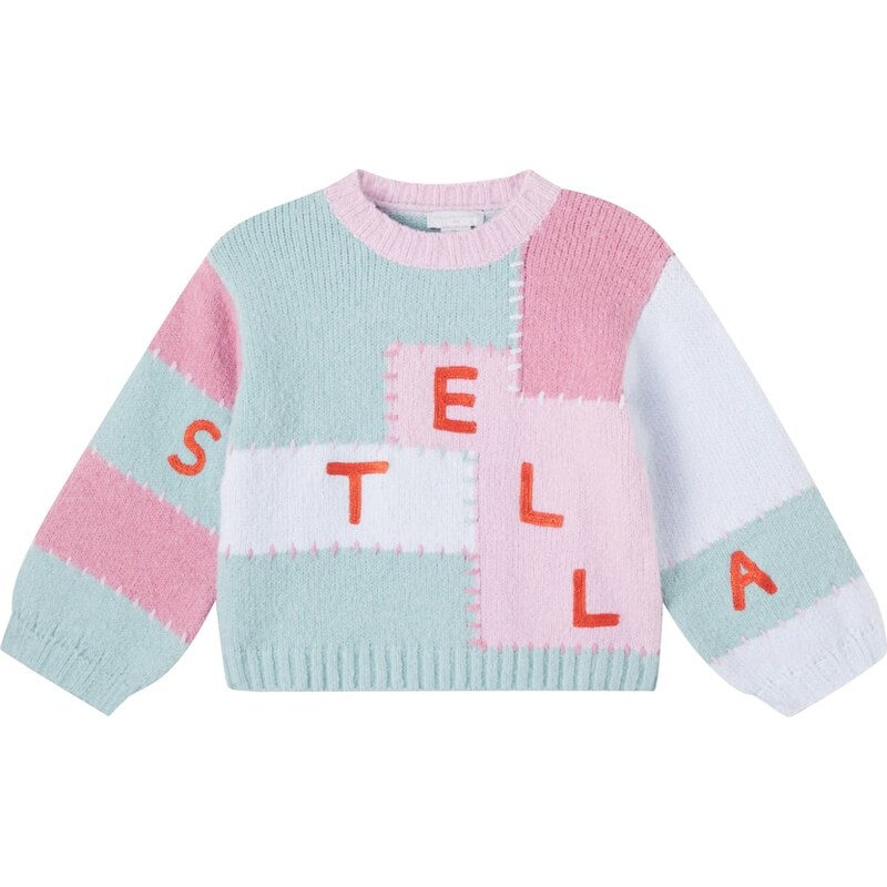 Stella McCartney Kids Logo patchwork sweater