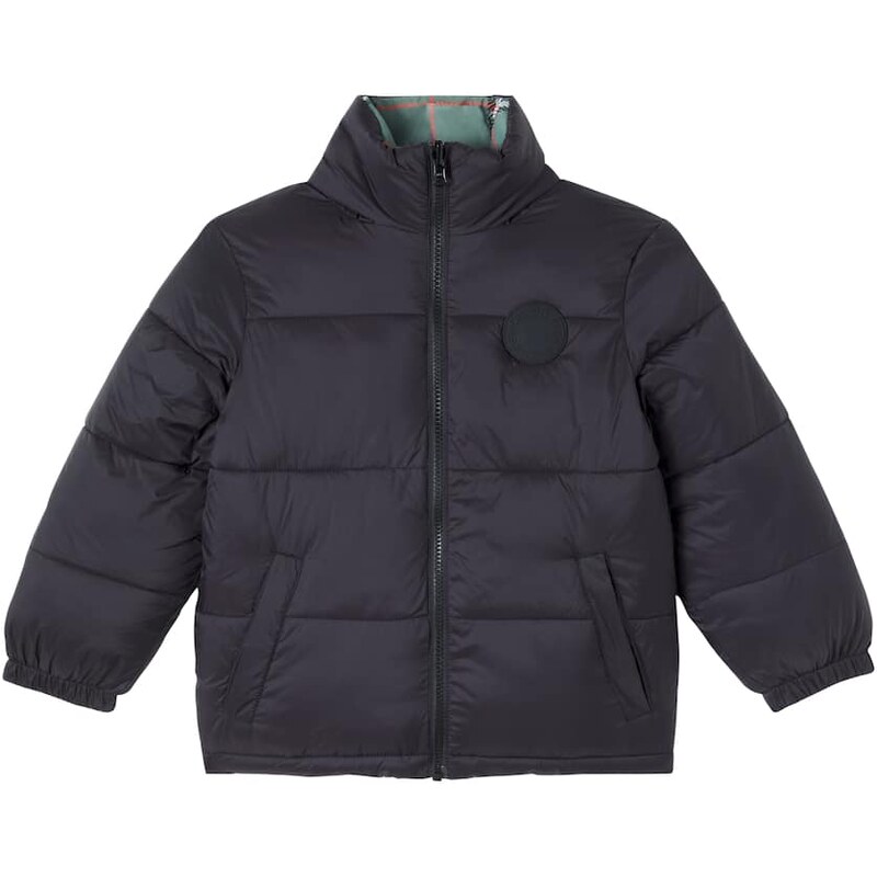 Stella McCartney Kids Checked reversible puffer jacket