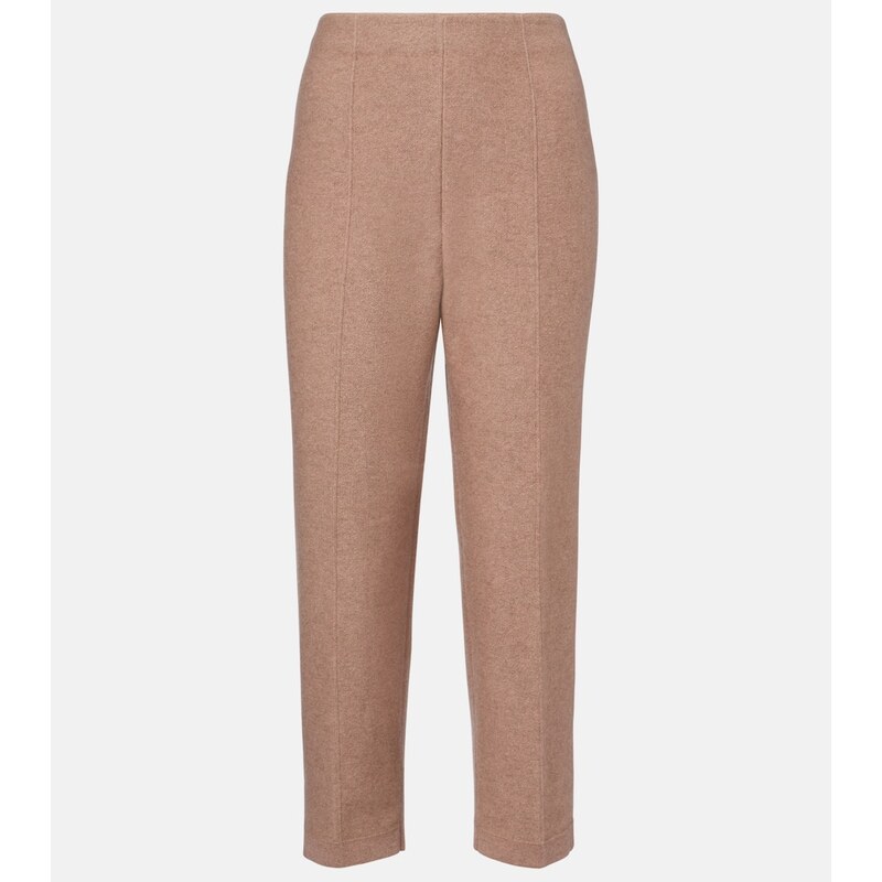 Loro Piana Rose Island cashmere and linen cropped pants