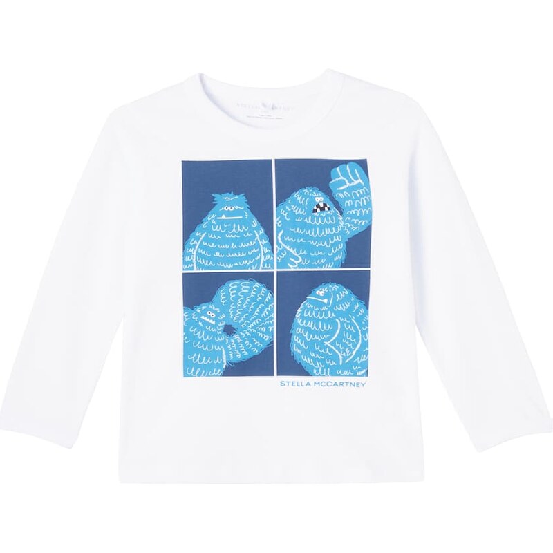 Stella McCartney Kids Printed cotton jersey T-shirt