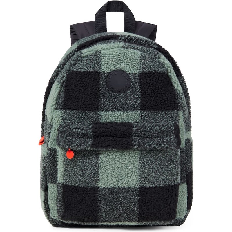 Stella McCartney Kids Logo checked teddy backpack