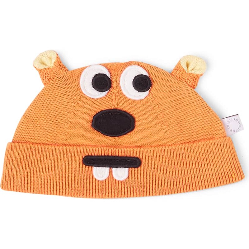 Stella McCartney Kids Baby embroidered cotton and wool beanie