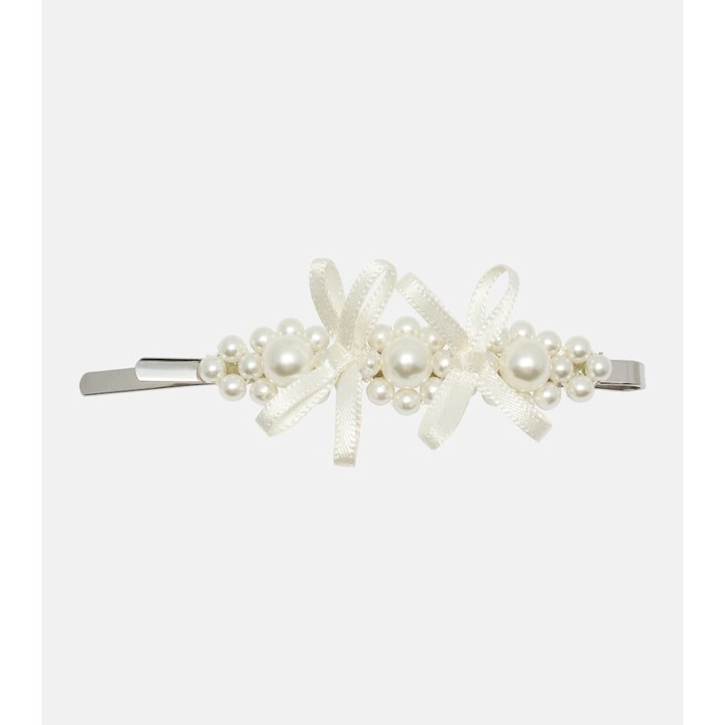 Simone Rocha Faux pearl-embellished hair clip