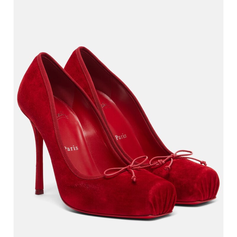 Christian Louboutin Cassia Nodo 100 suede pumps