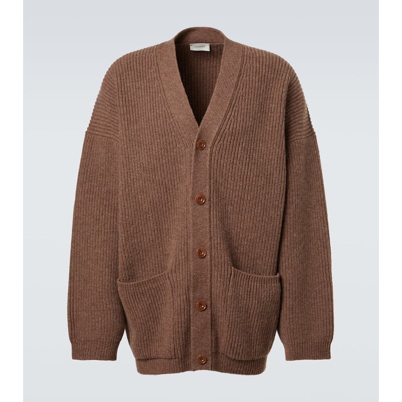 Lemaire Oversized ribbed-knit wool cardigan
