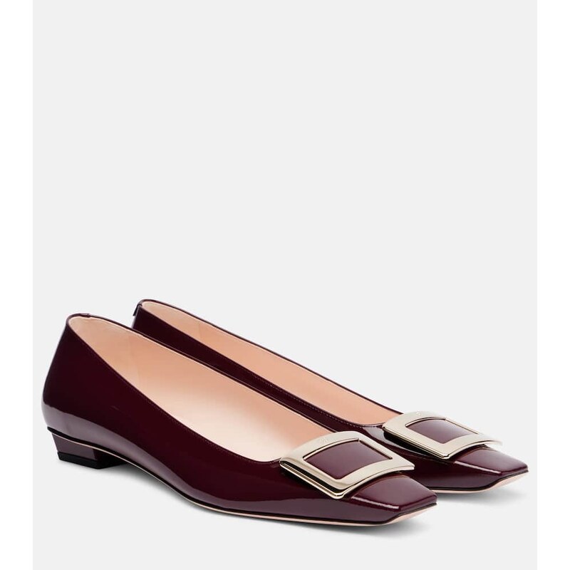 Roger Vivier Belle Vivier patent leather ballet flats
