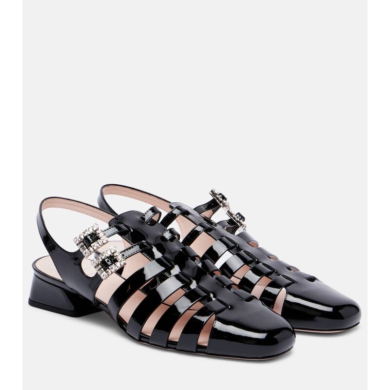 Roger Vivier Mini TrÃ¨s Vivier 25 patent leather sandals
