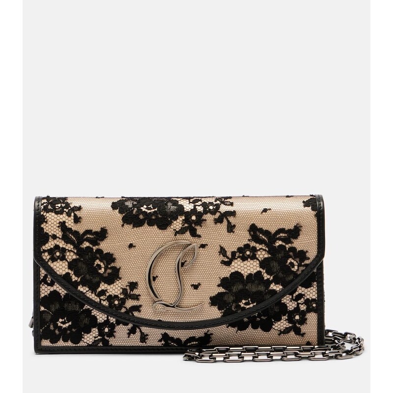 Christian Louboutin Loubi54 Small lace clutch